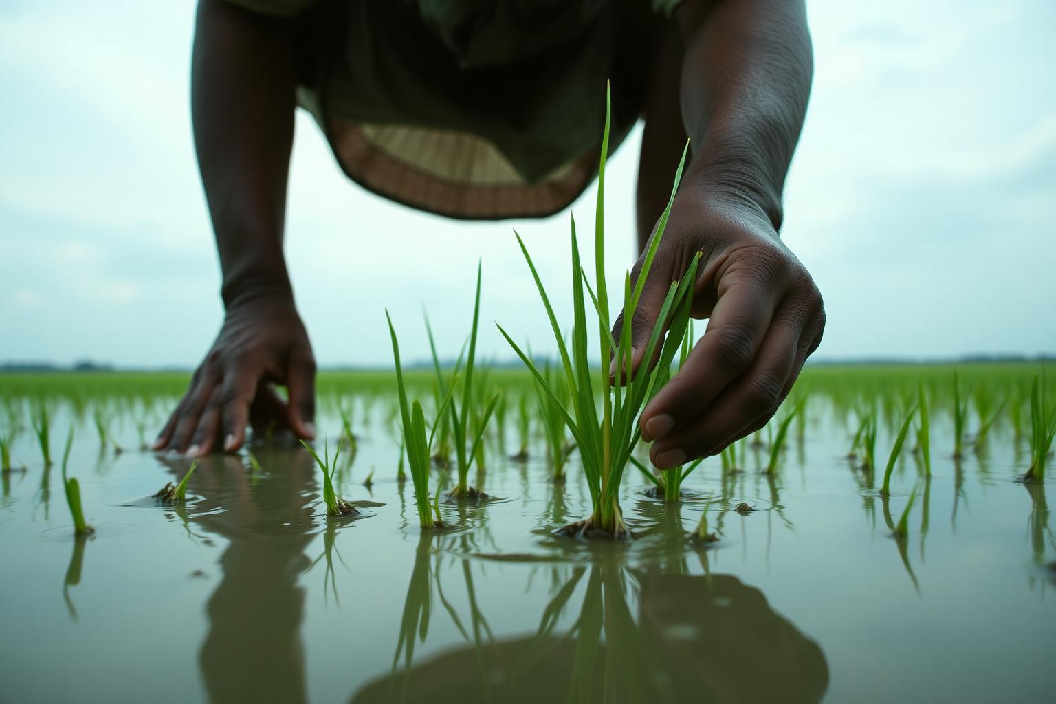 Still from the film Sawah