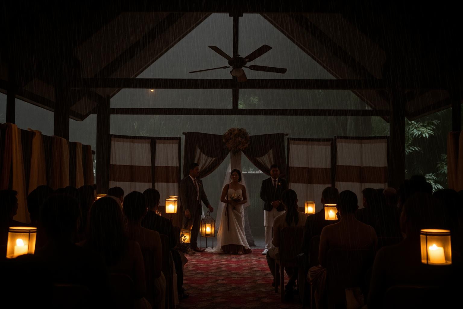 Ceremony under rain in Sidemen